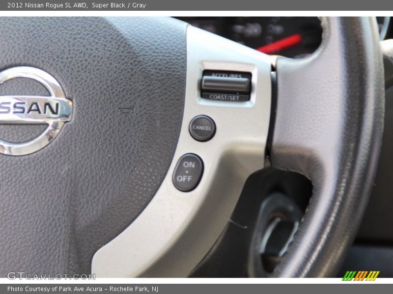 Super Black / Gray 2012 Nissan Rogue SL AWD