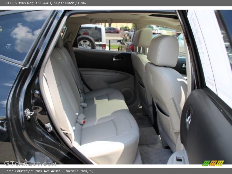 Super Black / Gray 2012 Nissan Rogue SL AWD