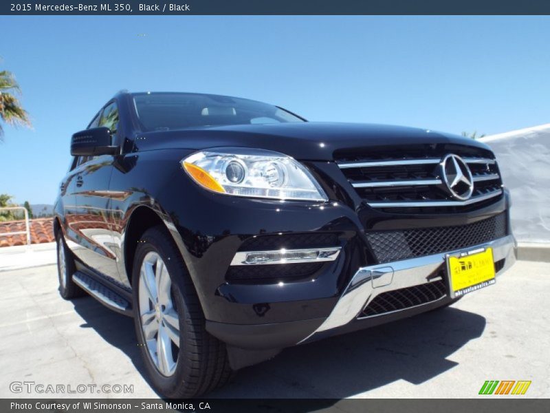 Black / Black 2015 Mercedes-Benz ML 350