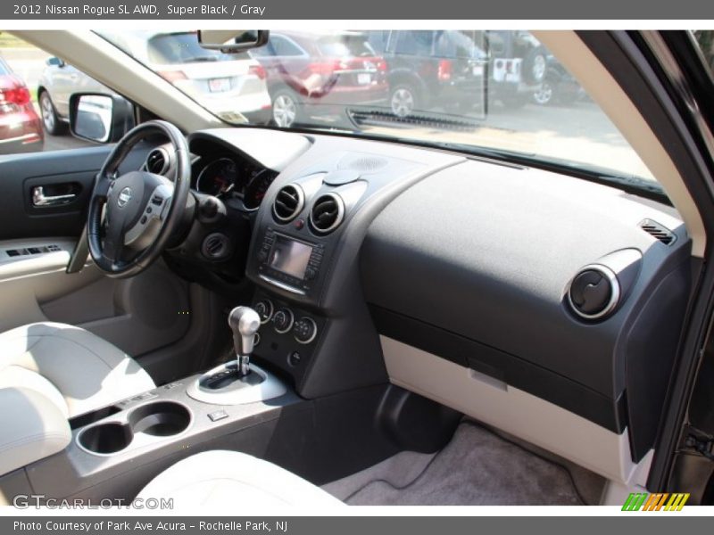 Super Black / Gray 2012 Nissan Rogue SL AWD