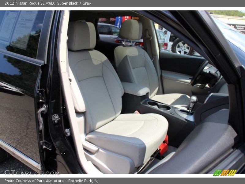 Super Black / Gray 2012 Nissan Rogue SL AWD