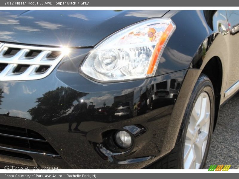 Super Black / Gray 2012 Nissan Rogue SL AWD