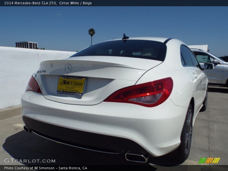 Cirrus White / Beige 2014 Mercedes-Benz CLA 250