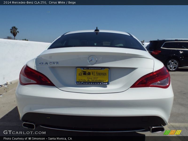 Cirrus White / Beige 2014 Mercedes-Benz CLA 250