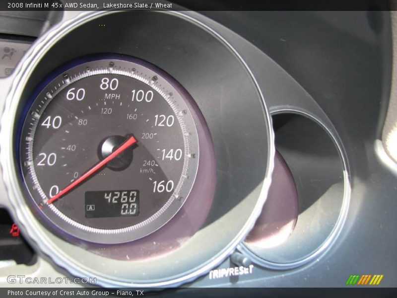 Lakeshore Slate / Wheat 2008 Infiniti M 45x AWD Sedan