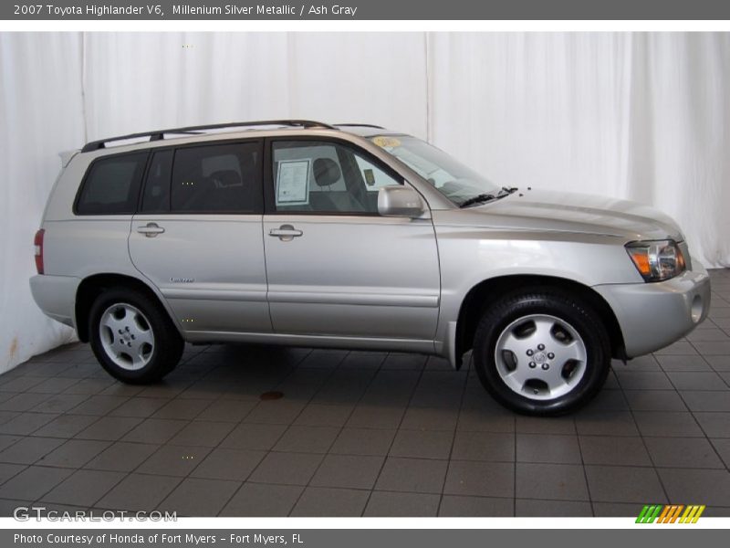 Millenium Silver Metallic / Ash Gray 2007 Toyota Highlander V6