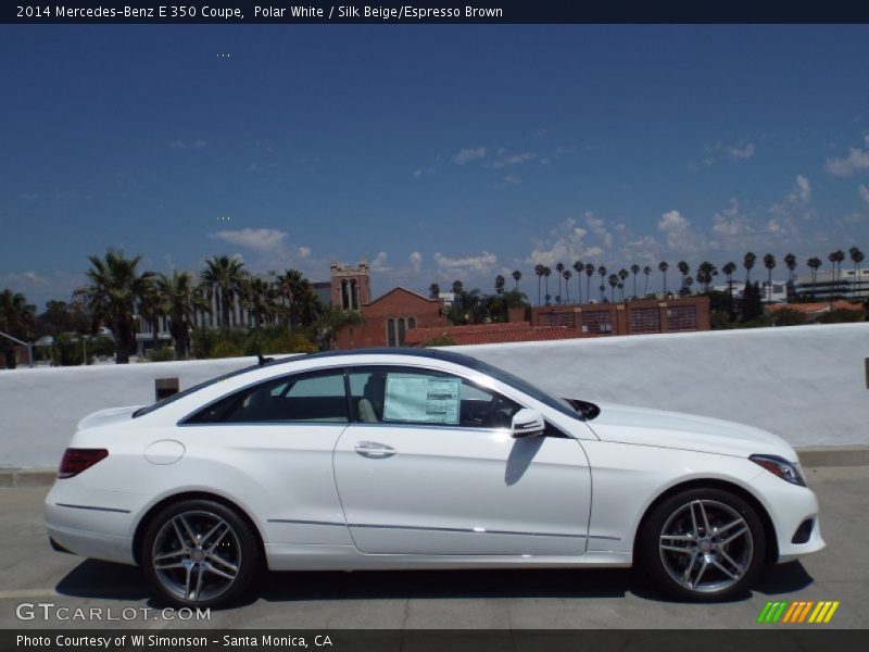 Polar White / Silk Beige/Espresso Brown 2014 Mercedes-Benz E 350 Coupe