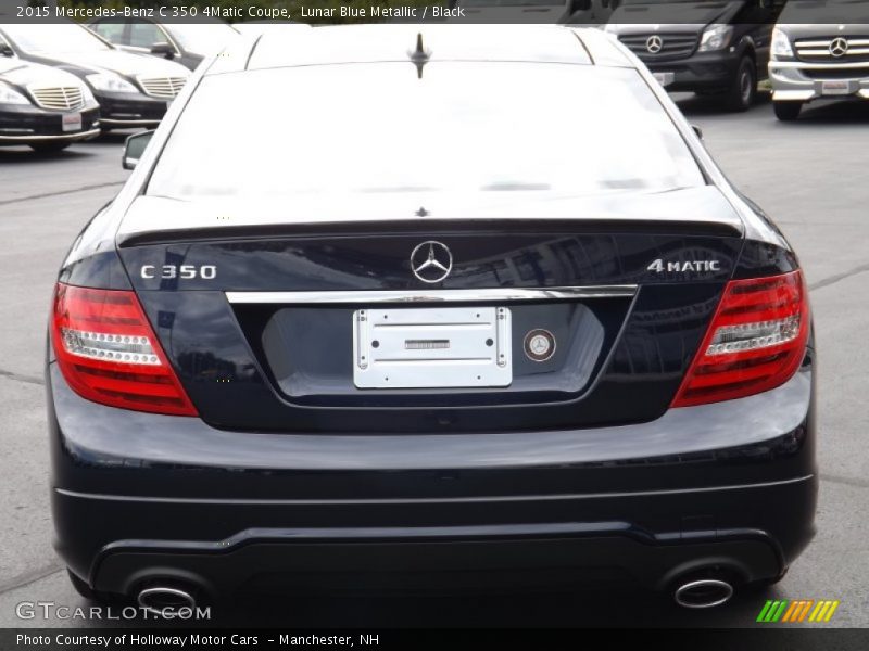 Lunar Blue Metallic / Black 2015 Mercedes-Benz C 350 4Matic Coupe