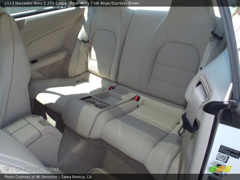 Polar White / Silk Beige/Espresso Brown 2014 Mercedes-Benz E 350 Coupe