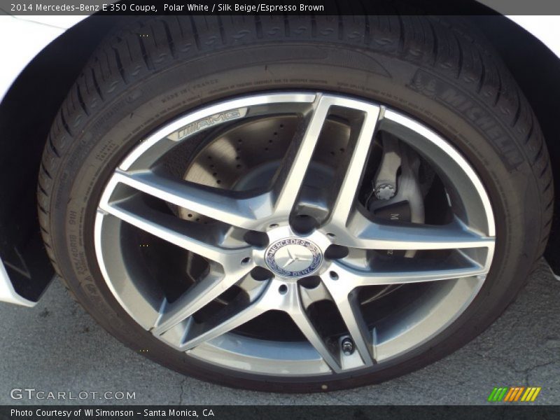 Polar White / Silk Beige/Espresso Brown 2014 Mercedes-Benz E 350 Coupe