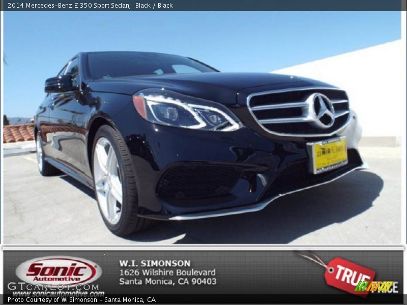 Black / Black 2014 Mercedes-Benz E 350 Sport Sedan