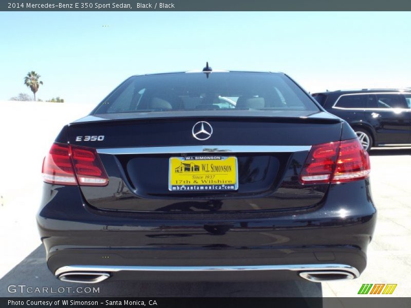 Black / Black 2014 Mercedes-Benz E 350 Sport Sedan