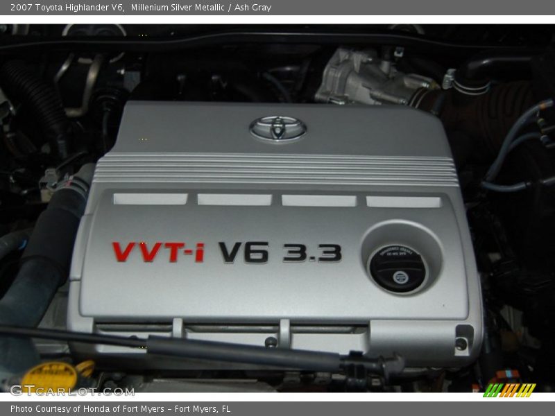 Millenium Silver Metallic / Ash Gray 2007 Toyota Highlander V6