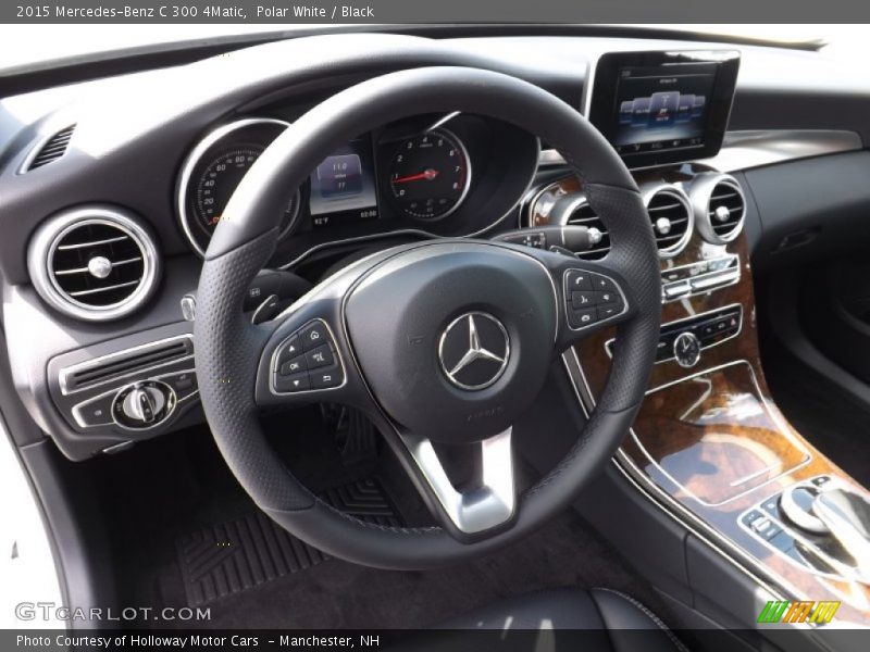 Polar White / Black 2015 Mercedes-Benz C 300 4Matic