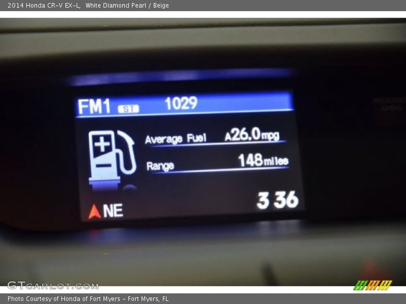 White Diamond Pearl / Beige 2014 Honda CR-V EX-L