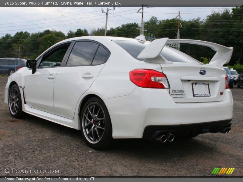 Crystal White Pearl / Carbon Black 2015 Subaru WRX STI Limited