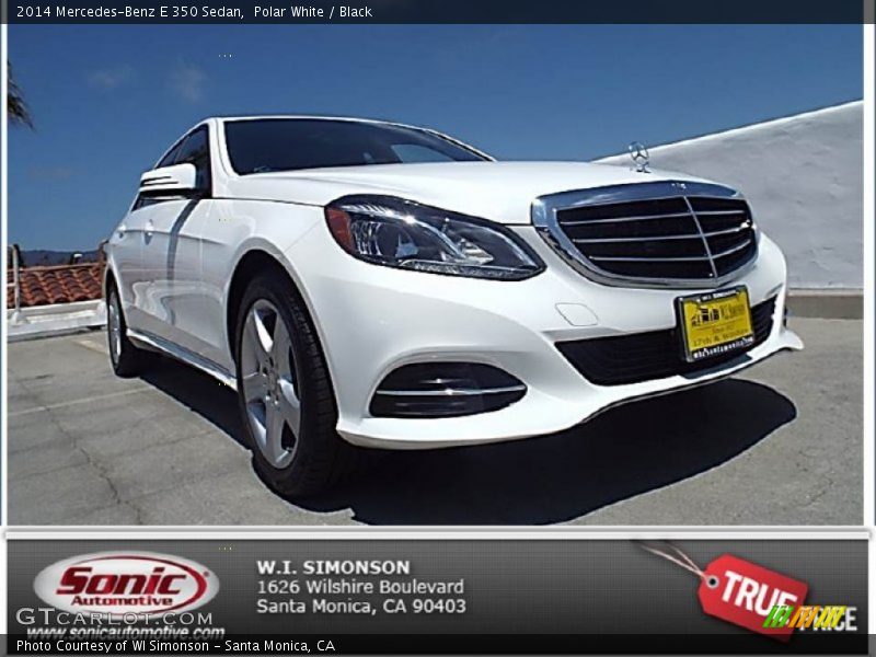Polar White / Black 2014 Mercedes-Benz E 350 Sedan