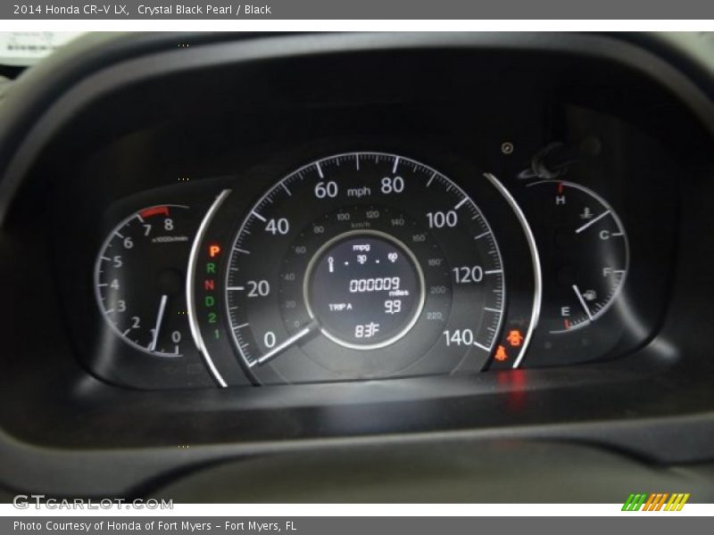 Crystal Black Pearl / Black 2014 Honda CR-V LX