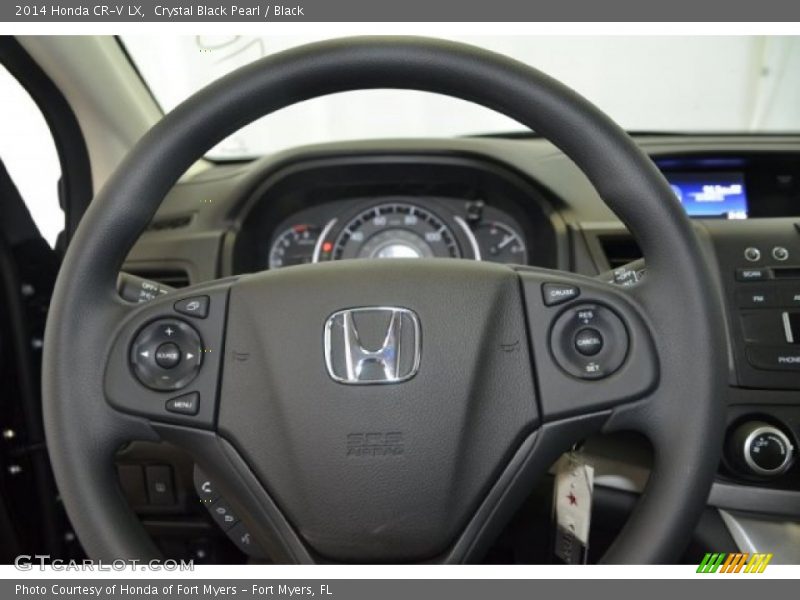 Crystal Black Pearl / Black 2014 Honda CR-V LX