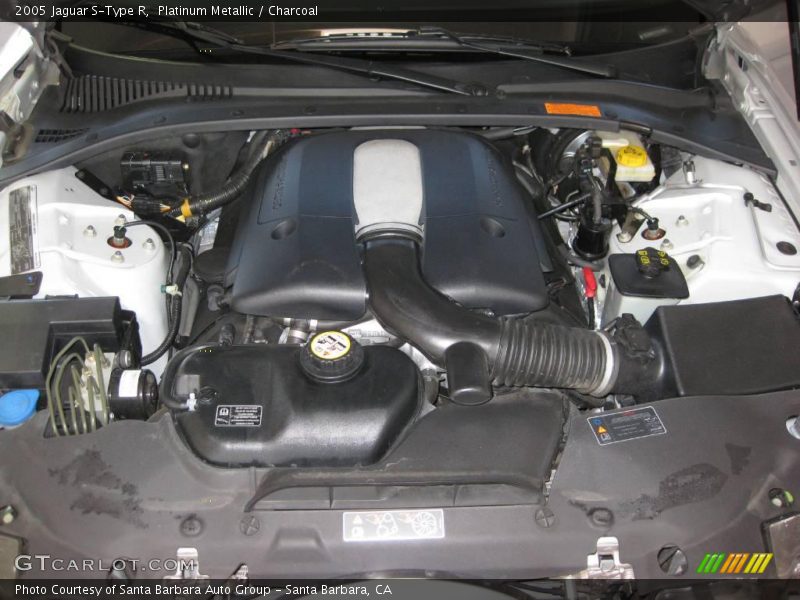 Platinum Metallic / Charcoal 2005 Jaguar S-Type R