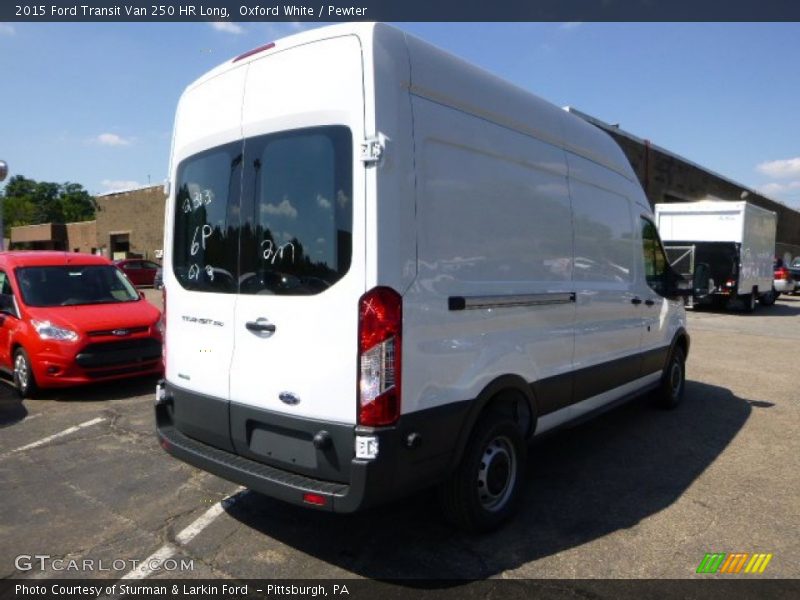 Oxford White / Pewter 2015 Ford Transit Van 250 HR Long