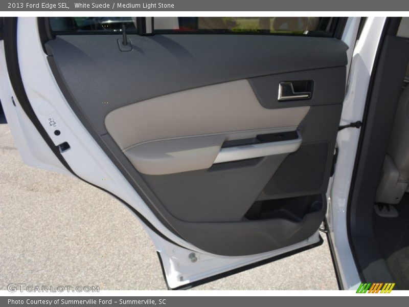White Suede / Medium Light Stone 2013 Ford Edge SEL
