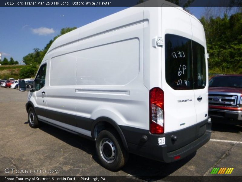  2015 Transit Van 250 HR Long Oxford White