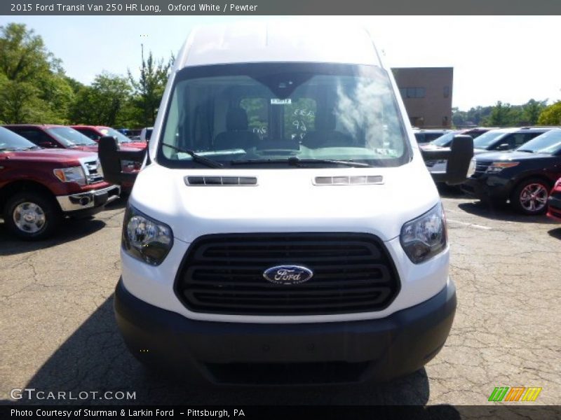 Oxford White / Pewter 2015 Ford Transit Van 250 HR Long