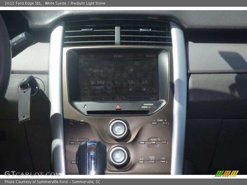 White Suede / Medium Light Stone 2013 Ford Edge SEL