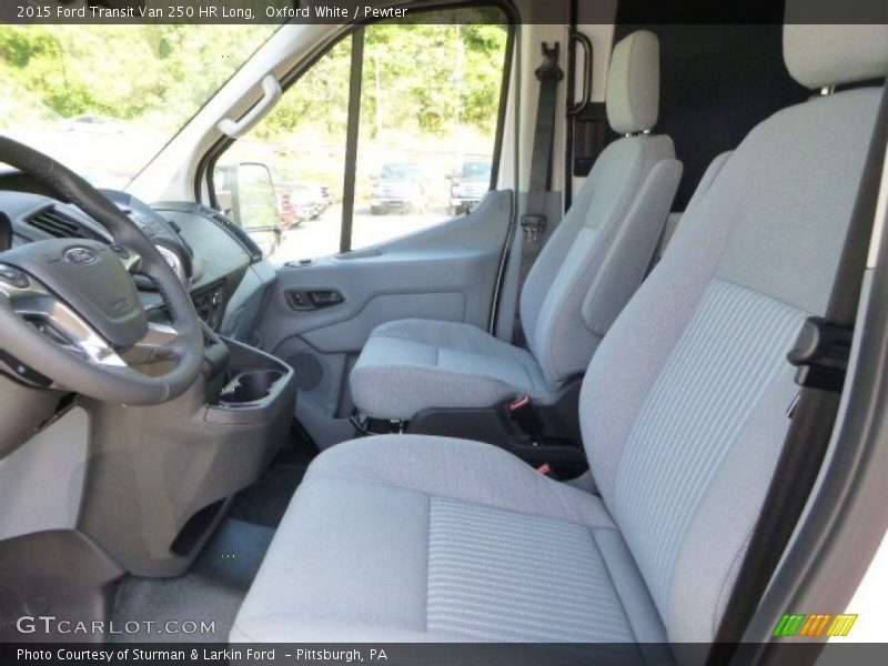 Front Seat of 2015 Transit Van 250 HR Long