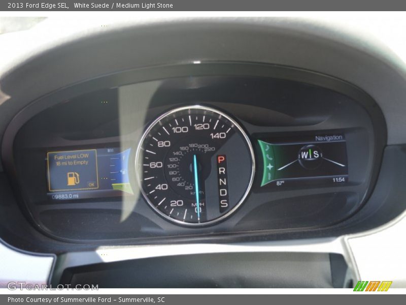 White Suede / Medium Light Stone 2013 Ford Edge SEL