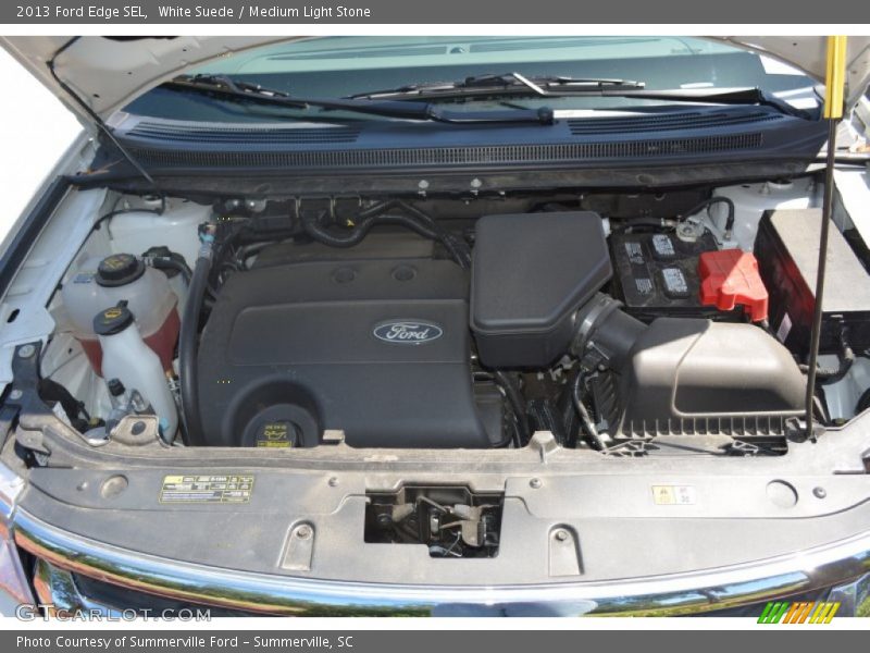 White Suede / Medium Light Stone 2013 Ford Edge SEL