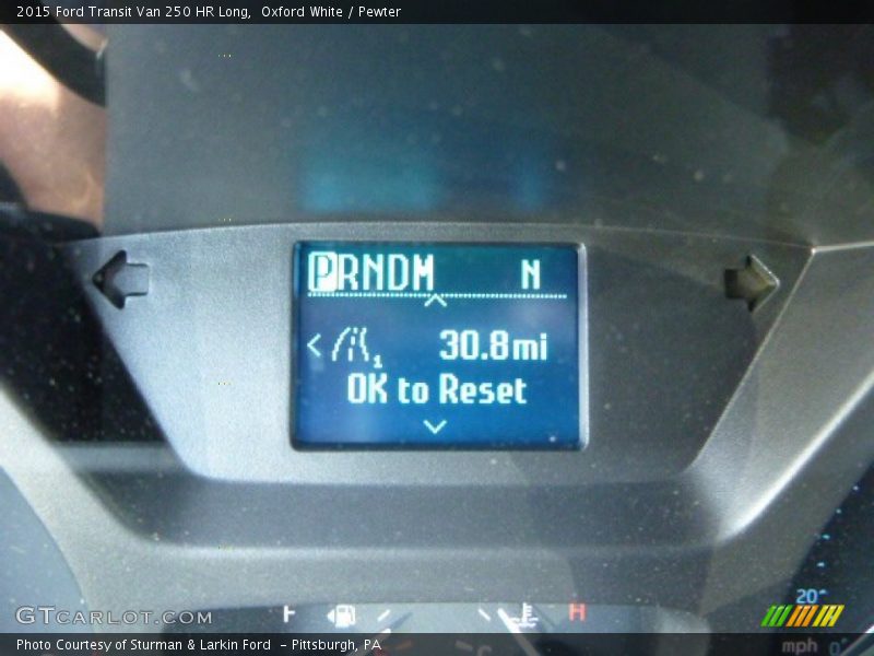 Oxford White / Pewter 2015 Ford Transit Van 250 HR Long