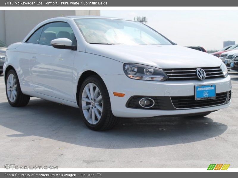 Pure White / Cornsilk Beige 2015 Volkswagen Eos Komfort