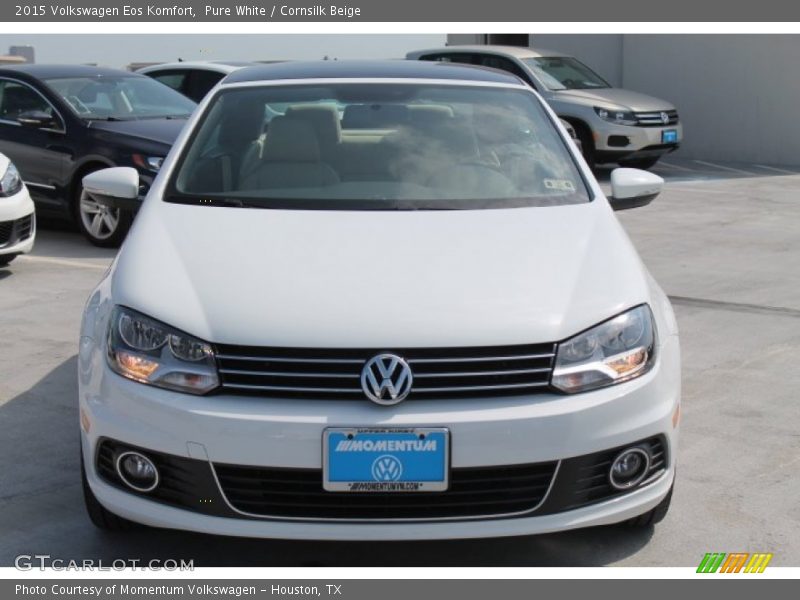 Pure White / Cornsilk Beige 2015 Volkswagen Eos Komfort