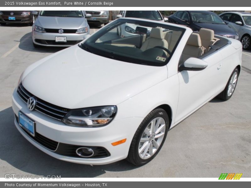 Pure White / Cornsilk Beige 2015 Volkswagen Eos Komfort