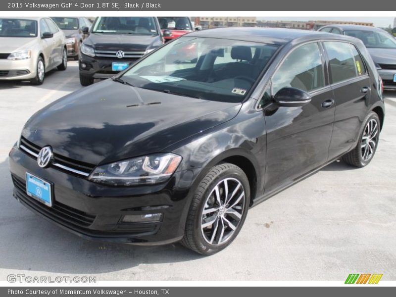 Black / Black 2015 Volkswagen Golf 4 Door 1.8T SE