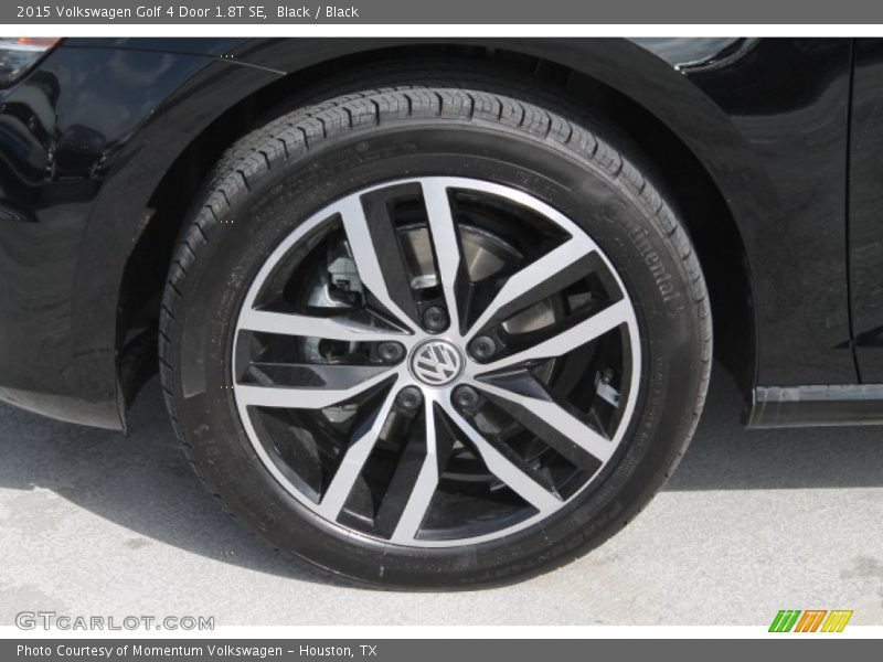 Black / Black 2015 Volkswagen Golf 4 Door 1.8T SE