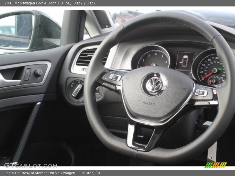 Black / Black 2015 Volkswagen Golf 4 Door 1.8T SE