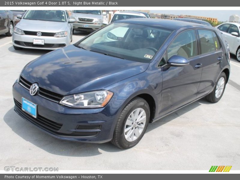 Night Blue Metallic / Black 2015 Volkswagen Golf 4 Door 1.8T S