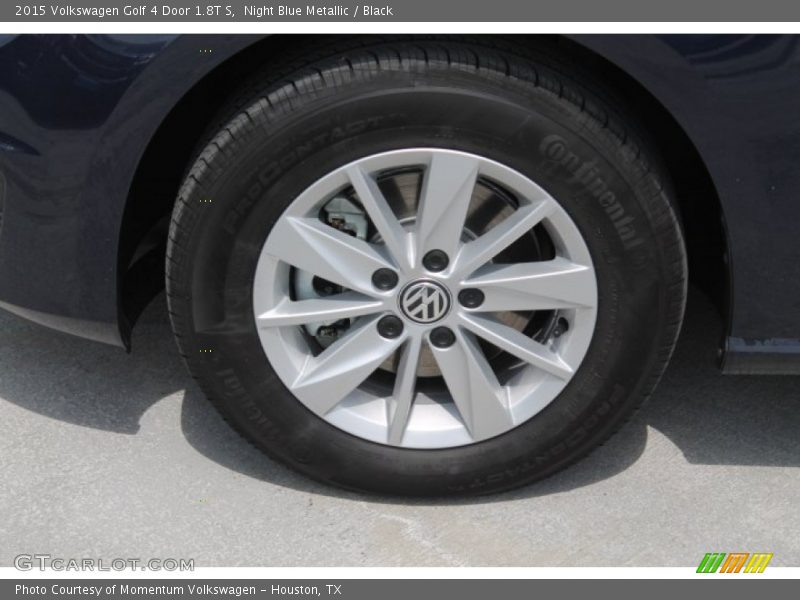 Night Blue Metallic / Black 2015 Volkswagen Golf 4 Door 1.8T S