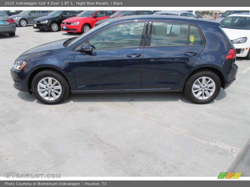 Night Blue Metallic / Black 2015 Volkswagen Golf 4 Door 1.8T S