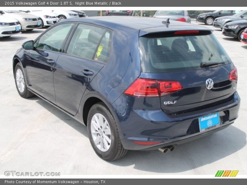 Night Blue Metallic / Black 2015 Volkswagen Golf 4 Door 1.8T S