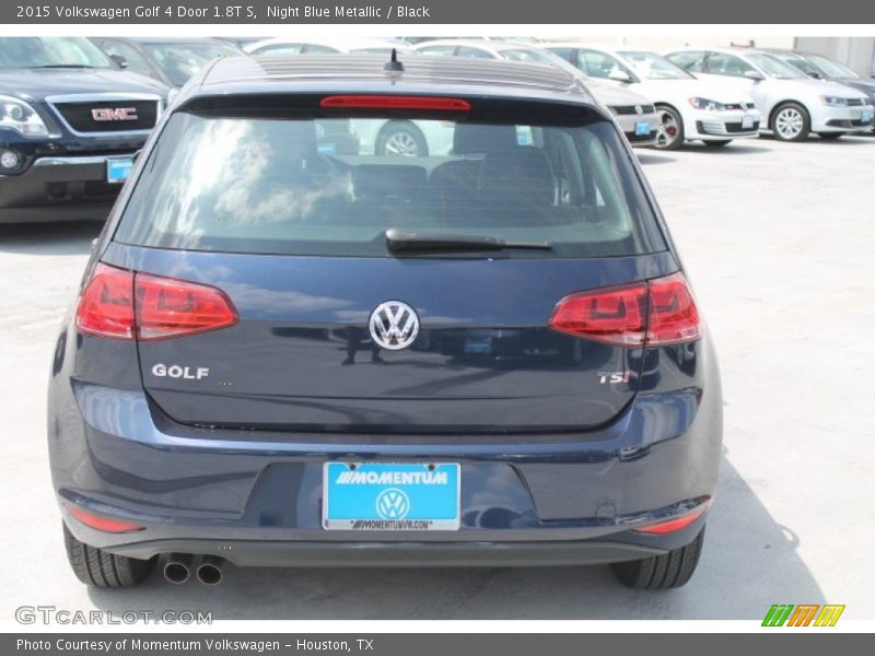 Night Blue Metallic / Black 2015 Volkswagen Golf 4 Door 1.8T S