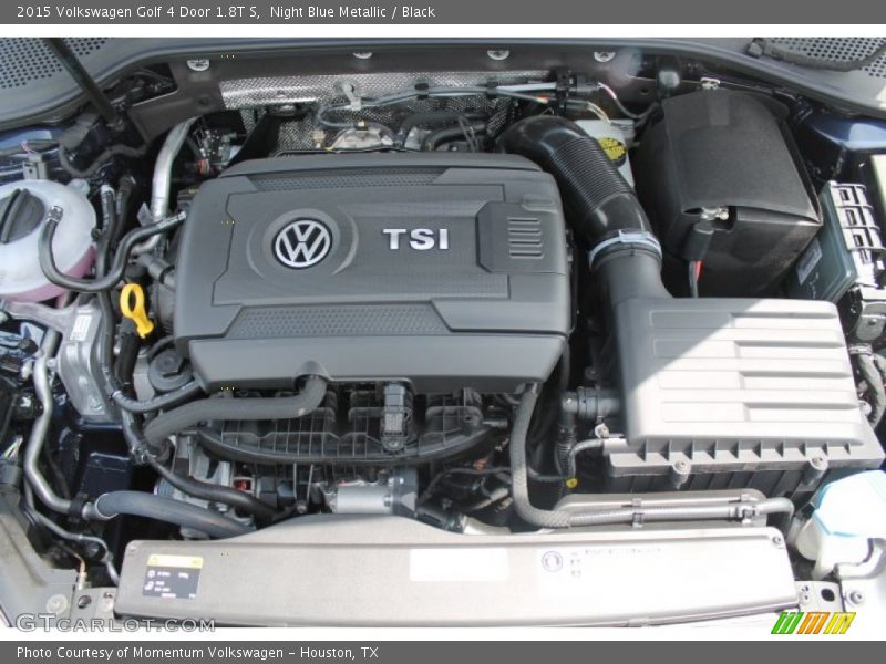 Night Blue Metallic / Black 2015 Volkswagen Golf 4 Door 1.8T S