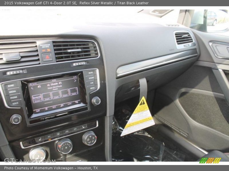 Reflex Silver Metallic / Titan Black Leather 2015 Volkswagen Golf GTI 4-Door 2.0T SE