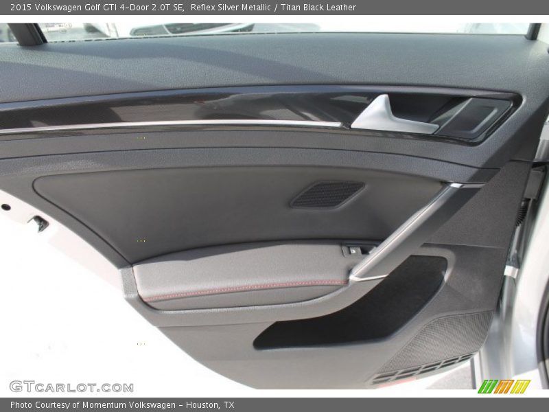 Reflex Silver Metallic / Titan Black Leather 2015 Volkswagen Golf GTI 4-Door 2.0T SE