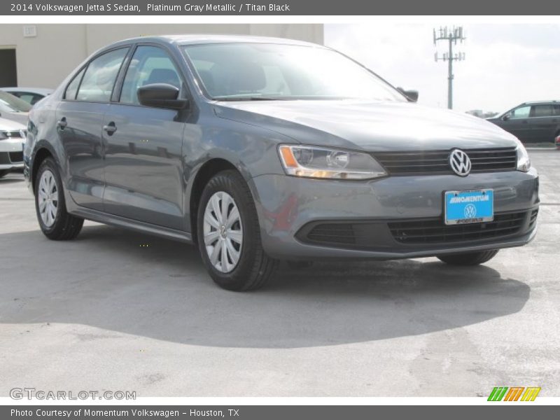 Platinum Gray Metallic / Titan Black 2014 Volkswagen Jetta S Sedan