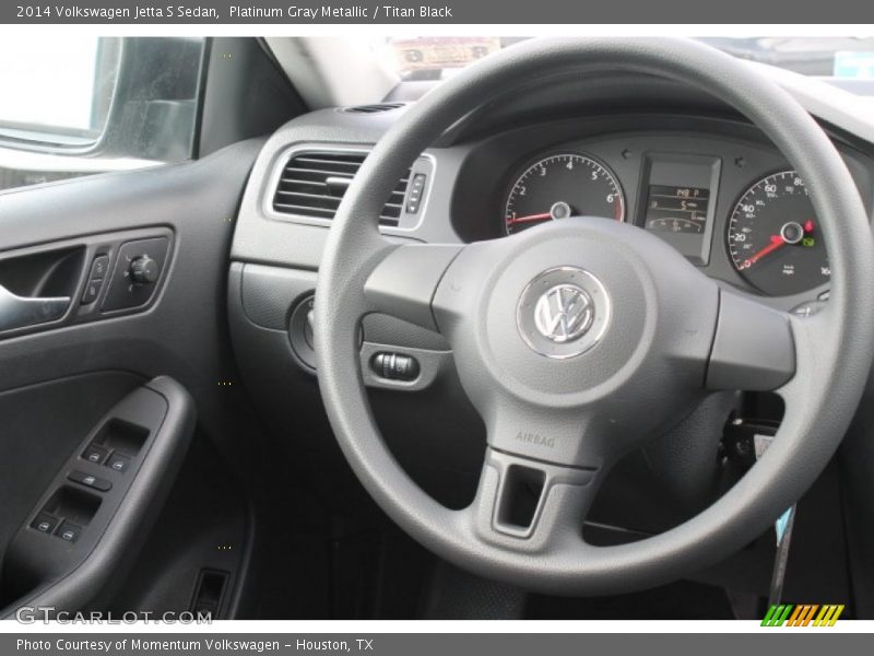 Platinum Gray Metallic / Titan Black 2014 Volkswagen Jetta S Sedan