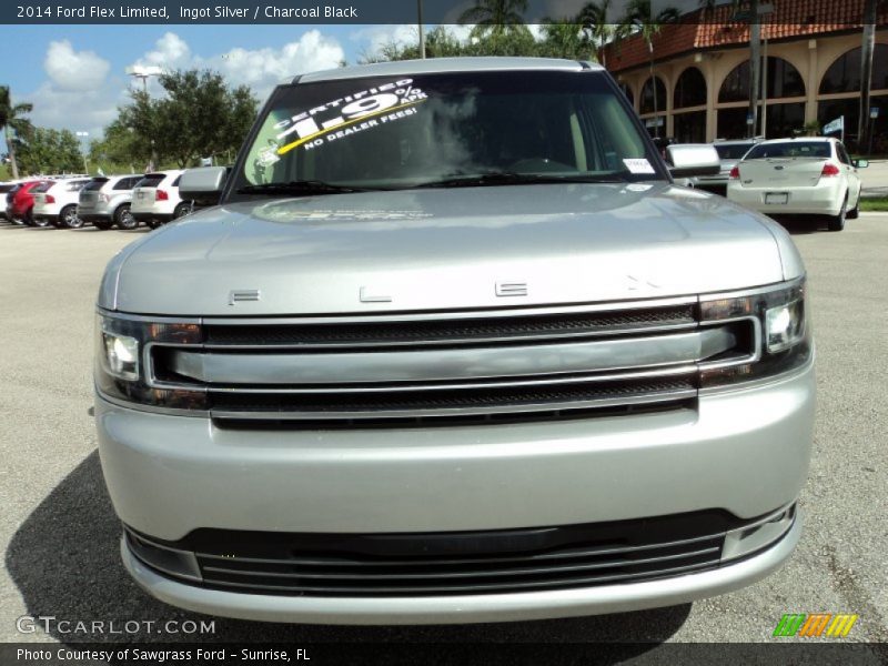 Ingot Silver / Charcoal Black 2014 Ford Flex Limited